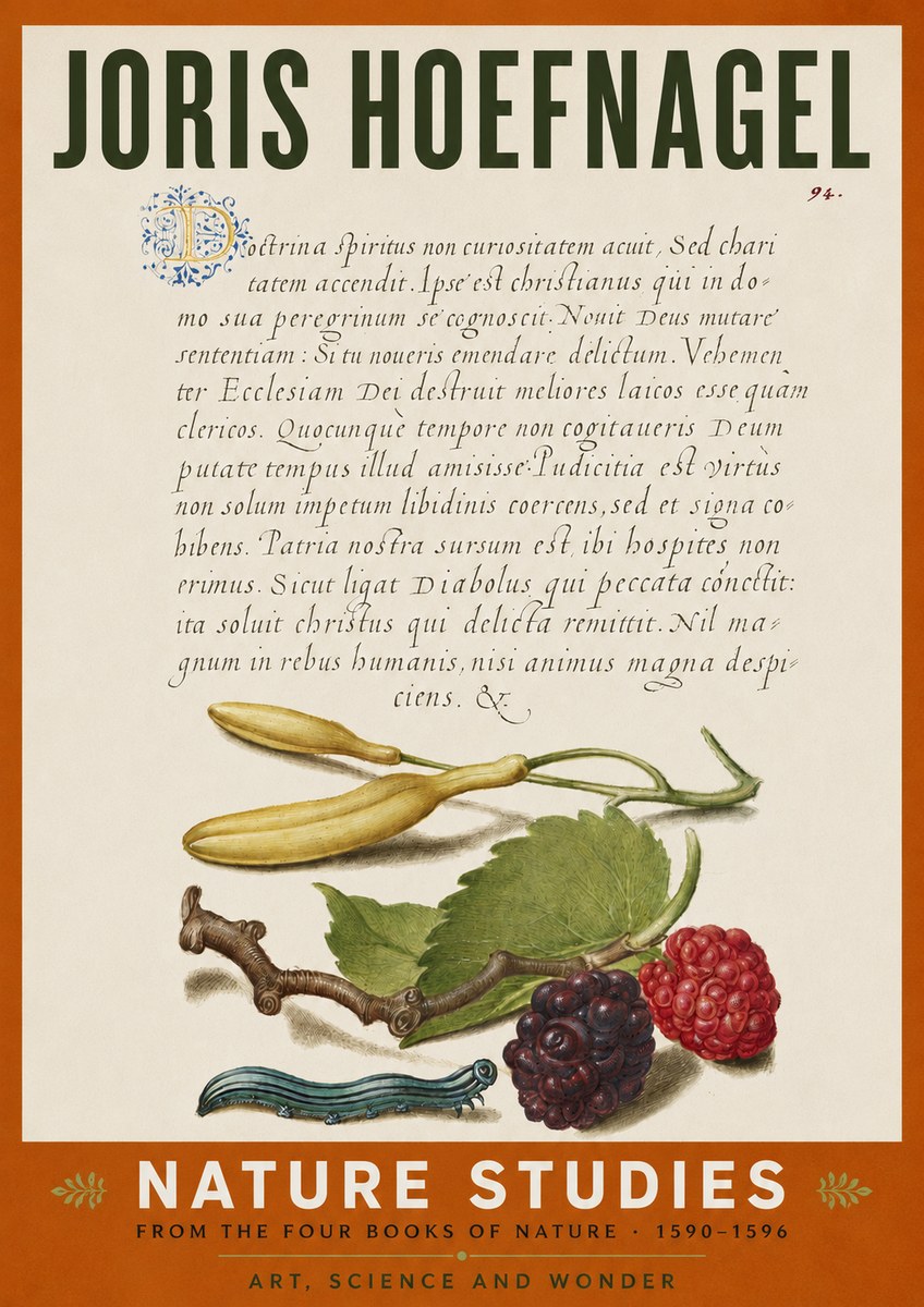 Joris Hoefnagel Nature Studies No4 - Affiche