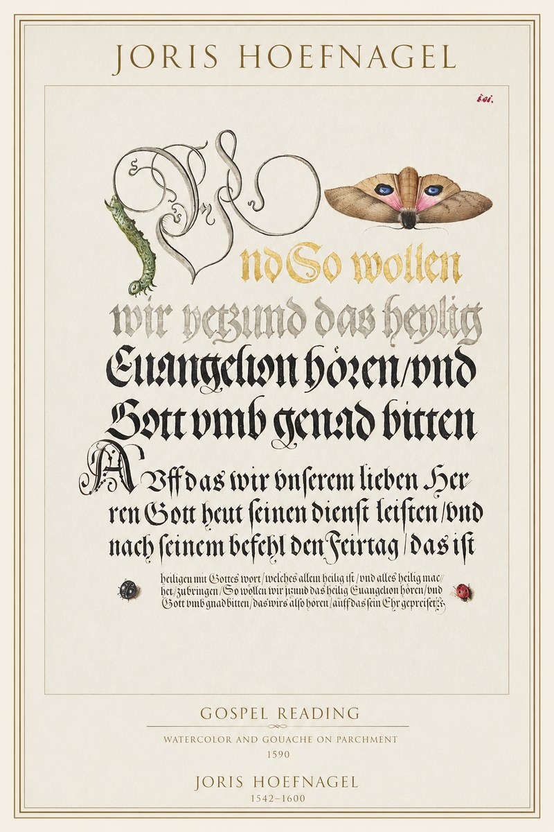 Joris Hoefnagel Gospel Reading No1 - Affiche