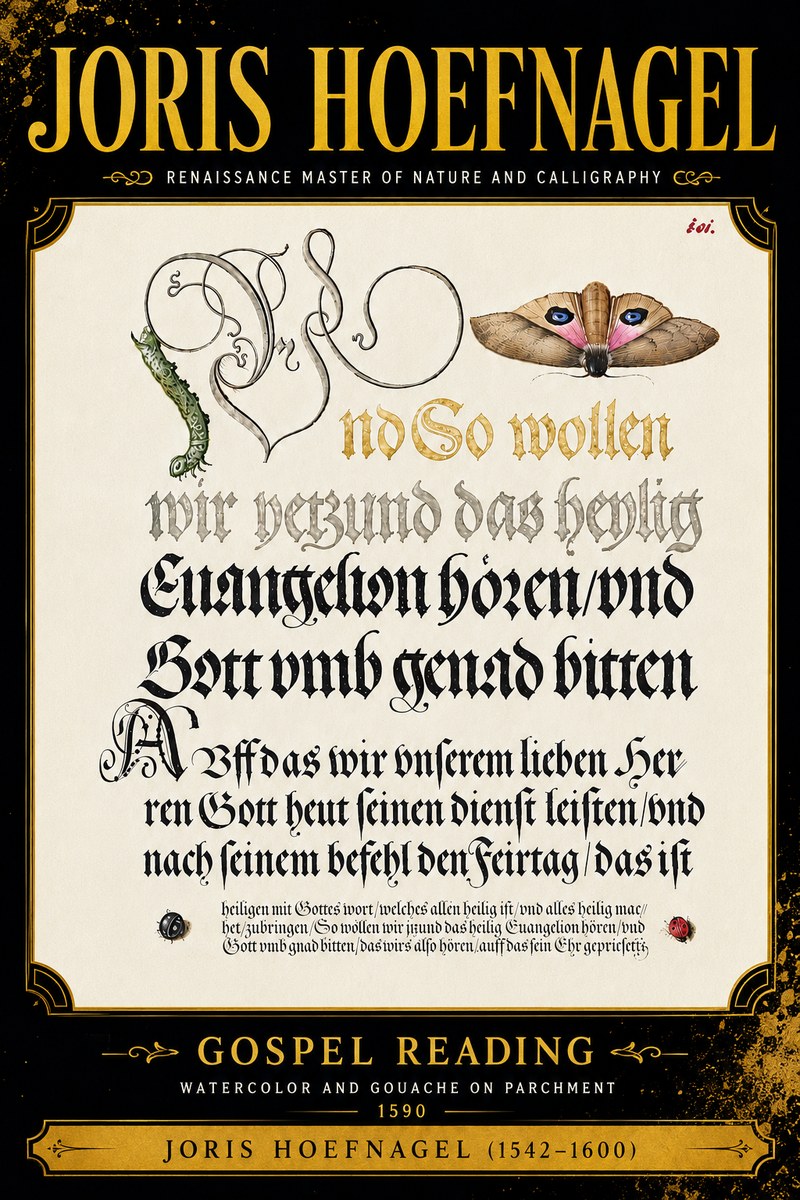 Joris Hoefnagel Gospel Reading No6 - Affiche