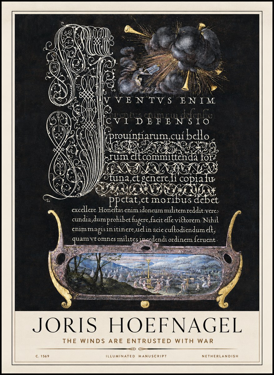 Joris Hoefnagel The Winds Are Entrusted with War No1 - Affiche