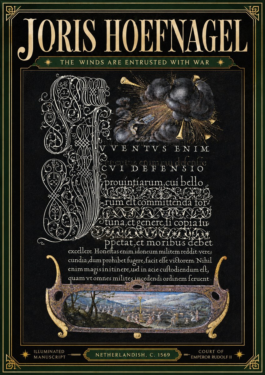 Joris Hoefnagel The Winds Are Entrusted with War No4 - Affiche