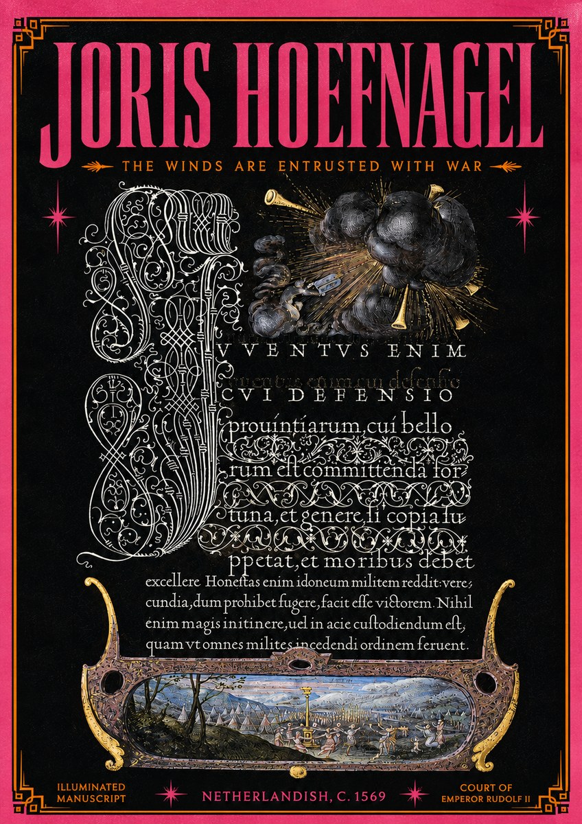 Joris Hoefnagel The Winds Are Entrusted with War No5 - Affiche