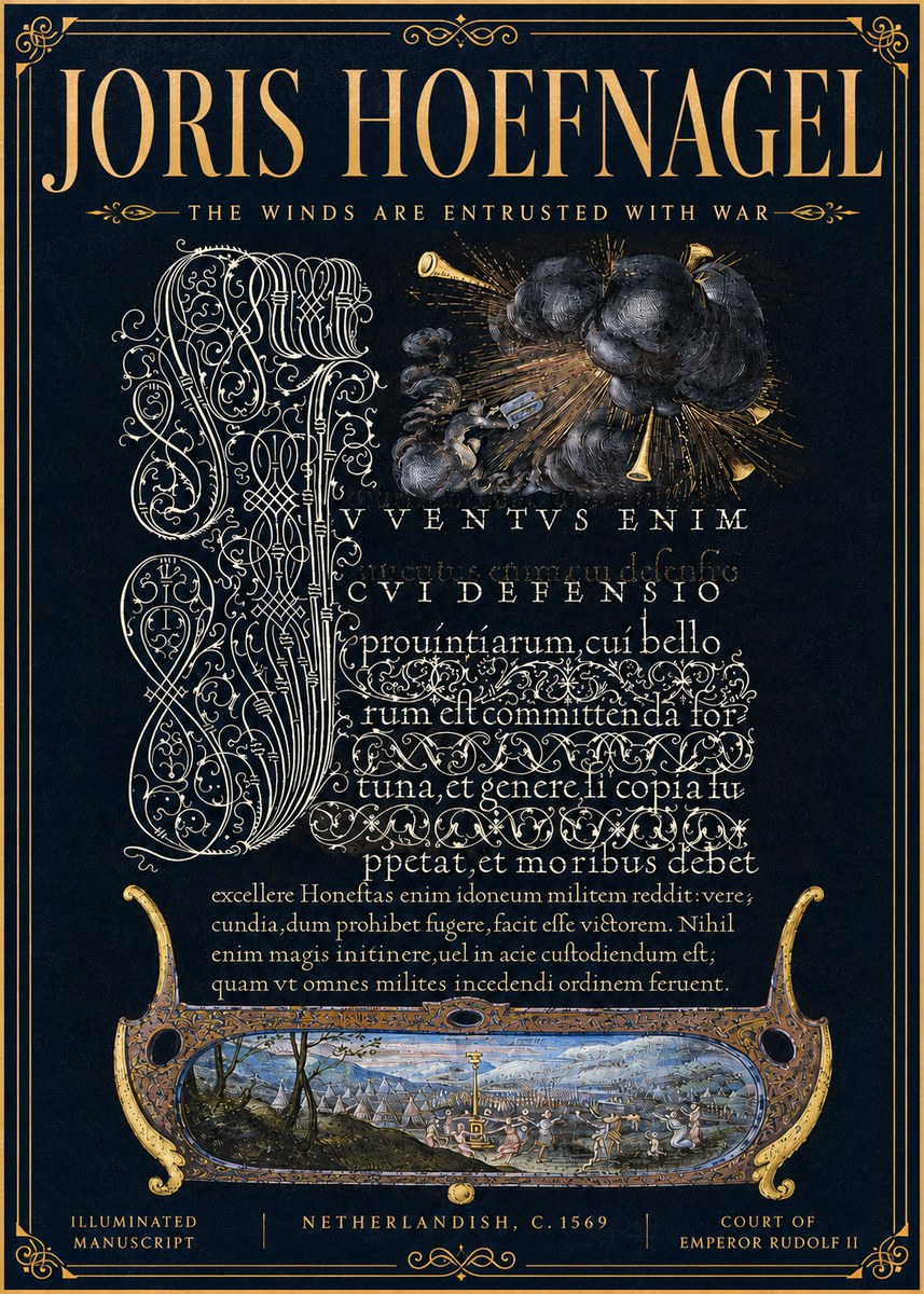 Joris Hoefnagel The Winds Are Entrusted with War No6 - Affiche
