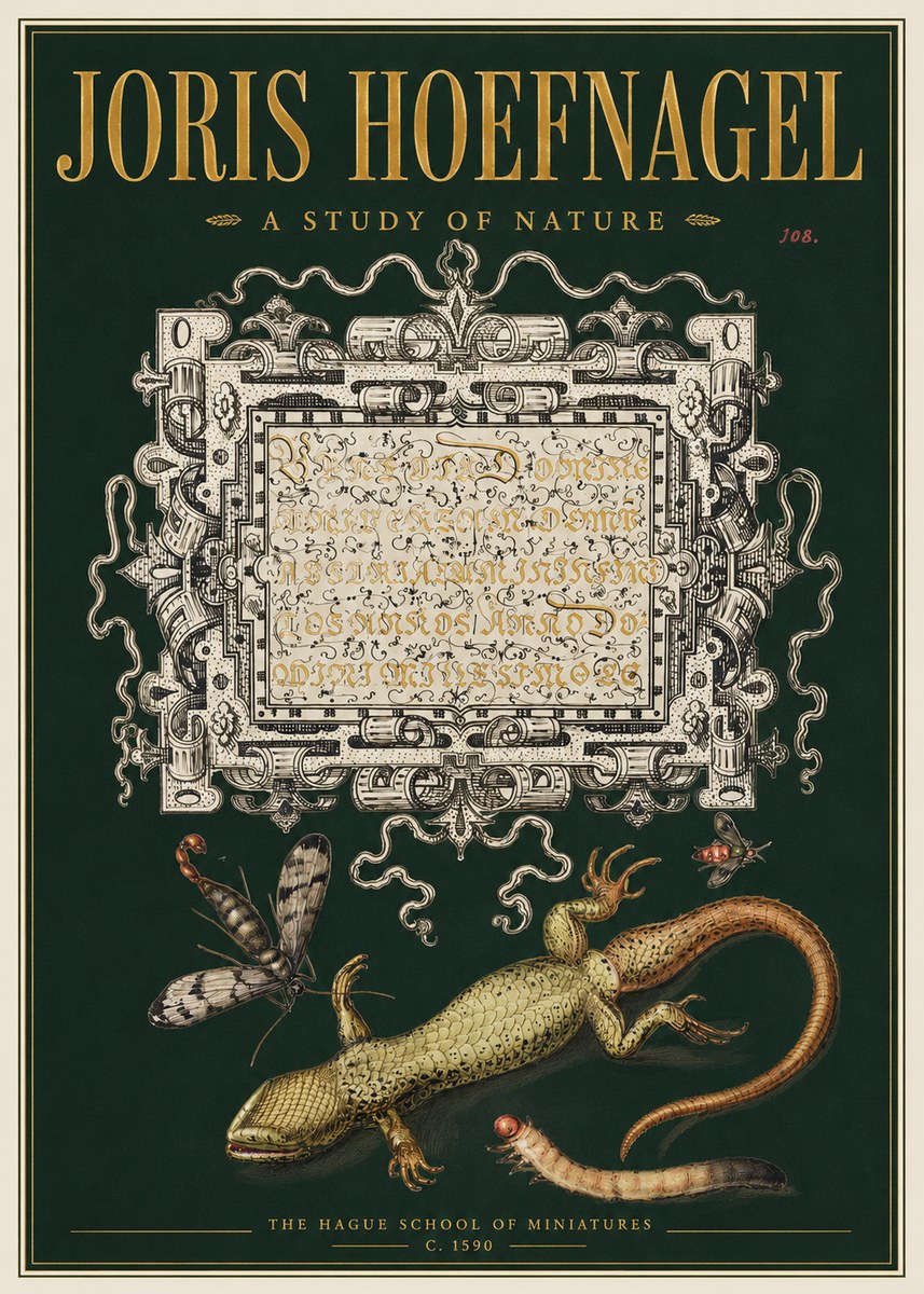 Joris Hoefnagel A Study of Nature III No3 - Affiche