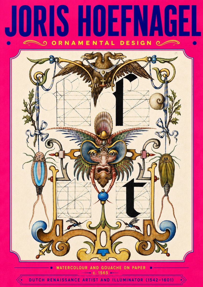 Joris Hoefnagel Ornamental Design II No5 - Affiche