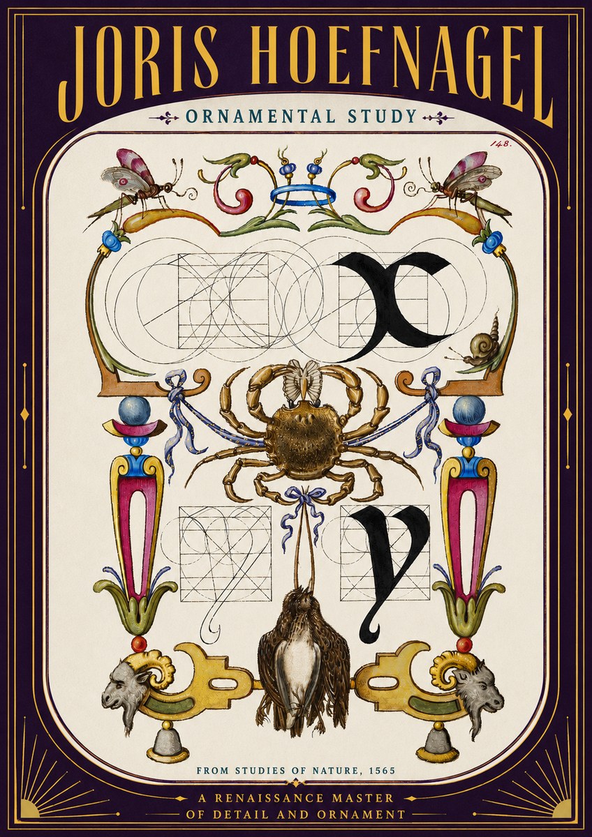 Joris Hoefnagel Ornamental Study II No5 - Affiche