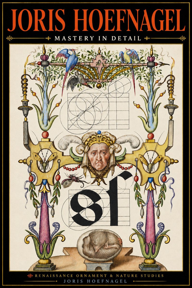 Joris Hoefnagel Mastery in Detail - Renaissance Ornament & Nature Studies No4 - Affiche