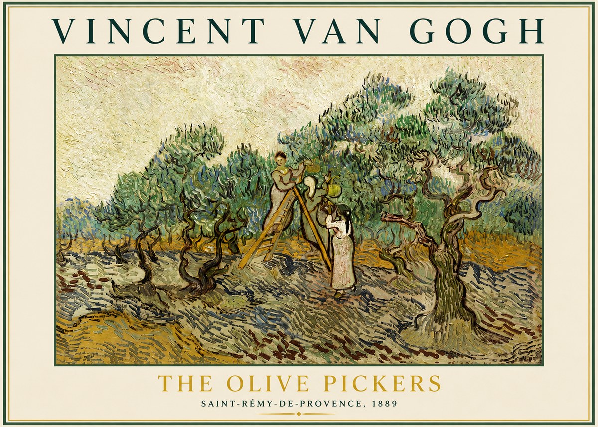 Van Gogh The Olive Pickers II No3 - Affiche
