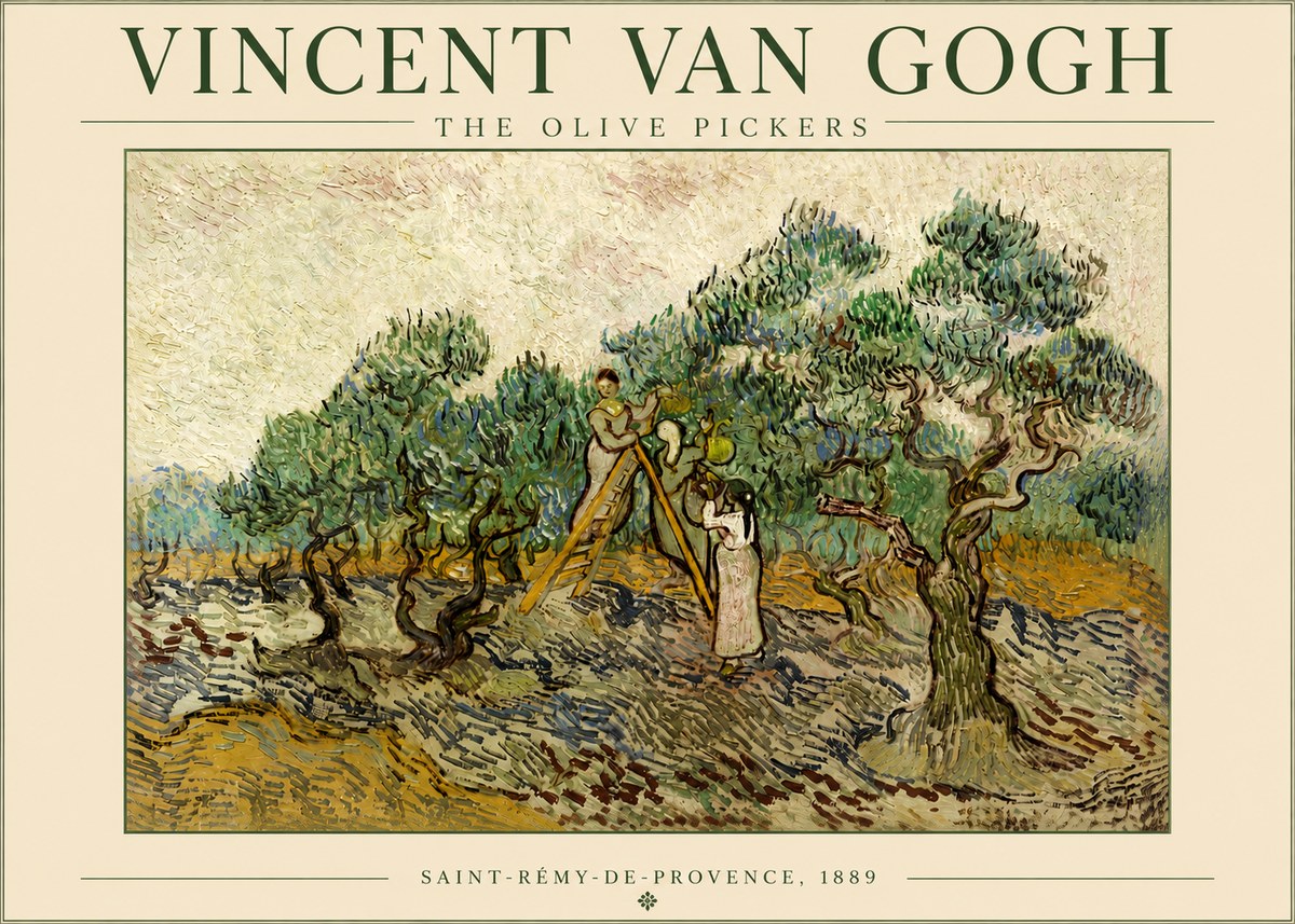 Van Gogh The Olive Pickers II No4 - Affiche