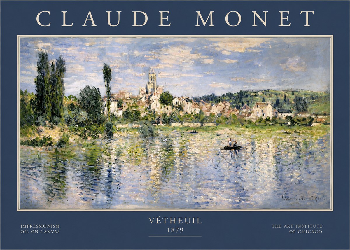 Monet Vétheuil No2 - Affiche
