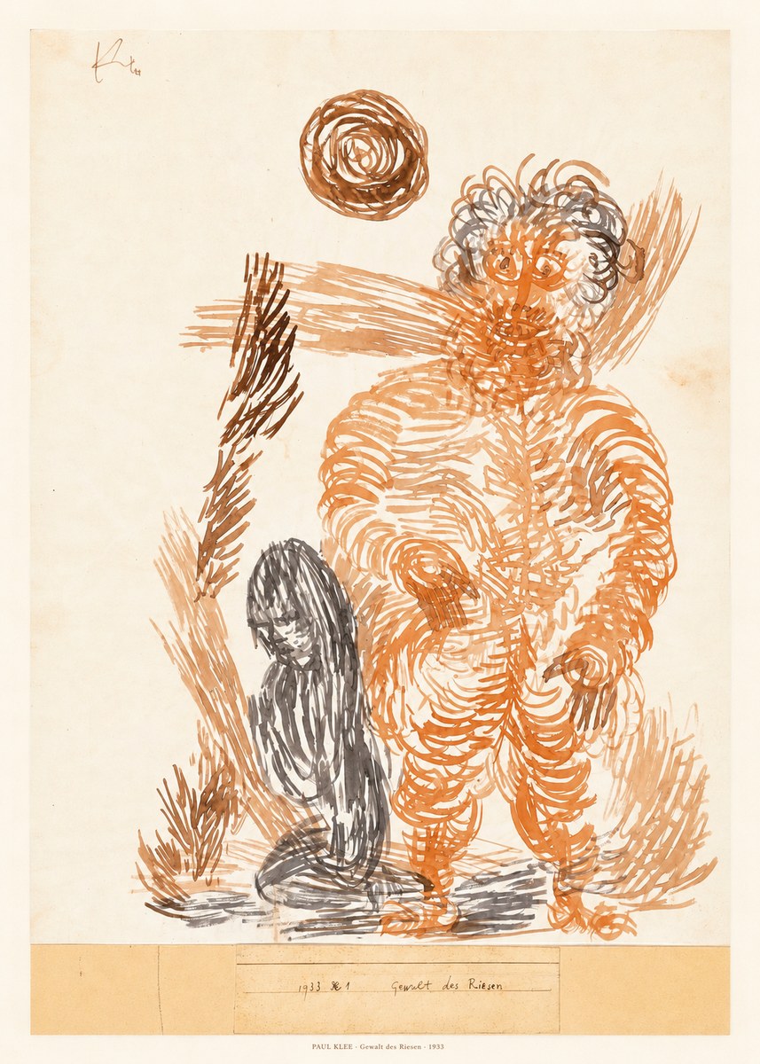 Paul Klee Gewalt Des Riesen I No5 - Affiche