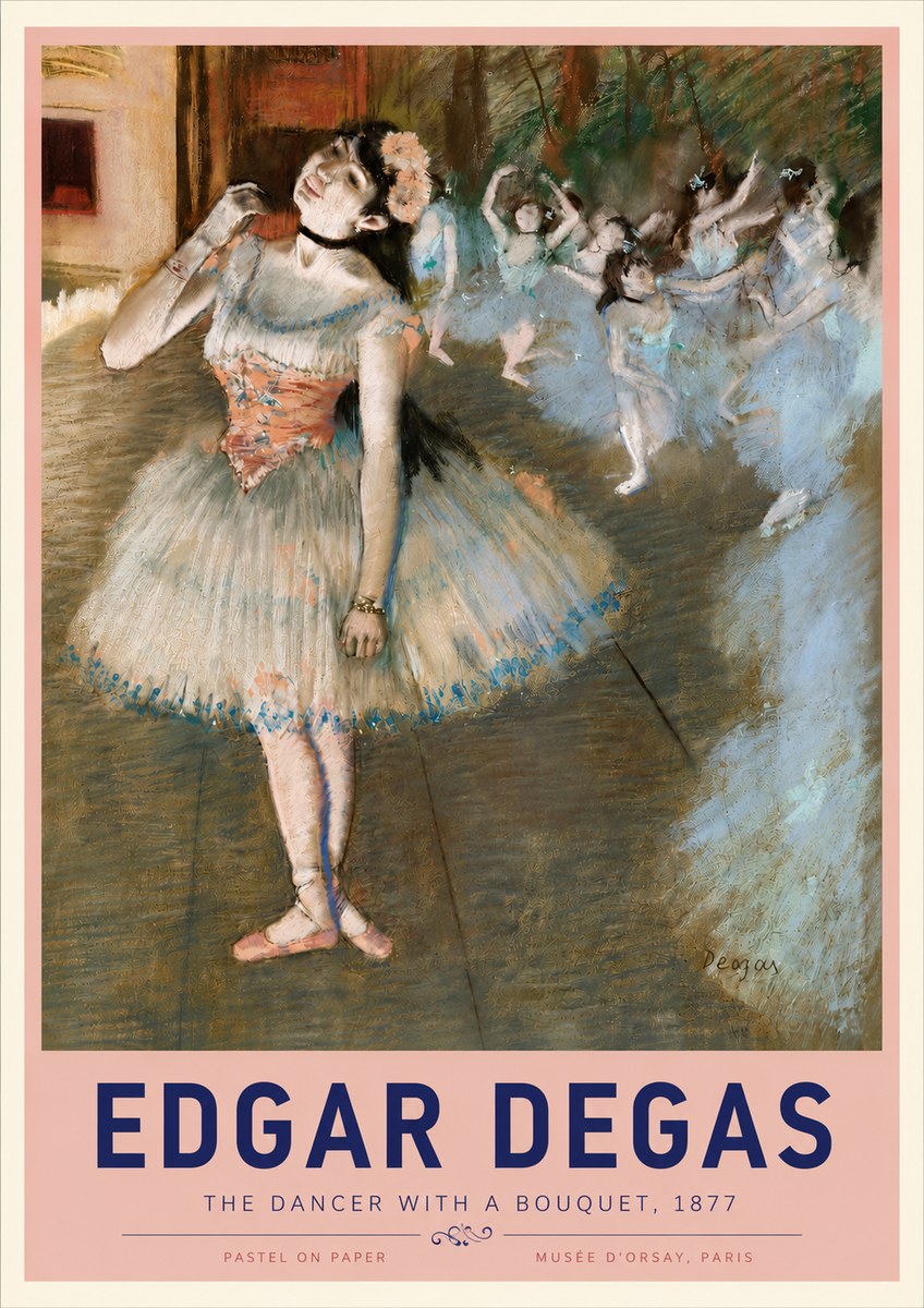 Edgar Degas The Dancer with a Bouquet No3 - Affiche