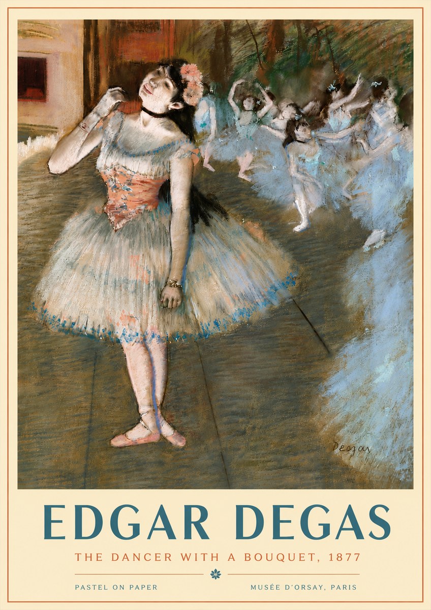 Edgar Degas The Dancer with a Bouquet No4 - Affiche