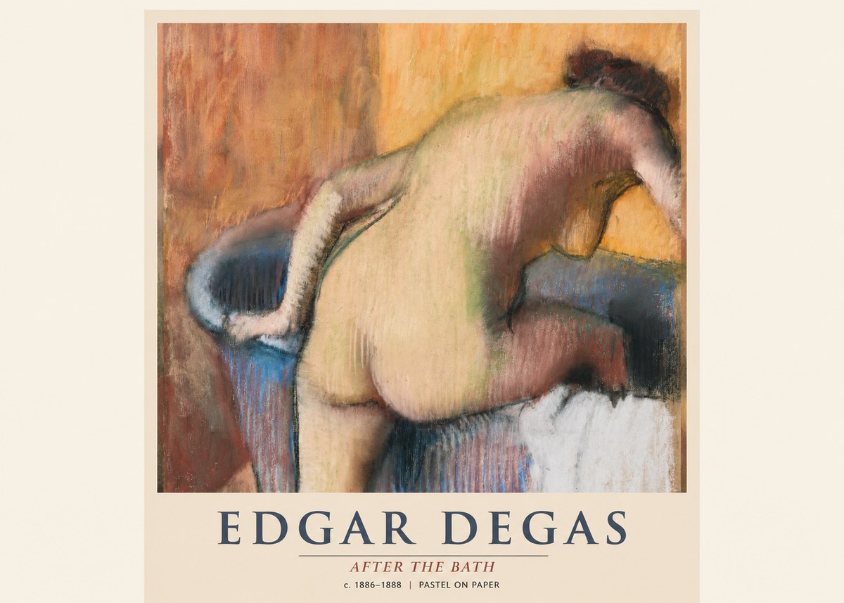 Edgar Degas After the Bath I No1 - Affiche