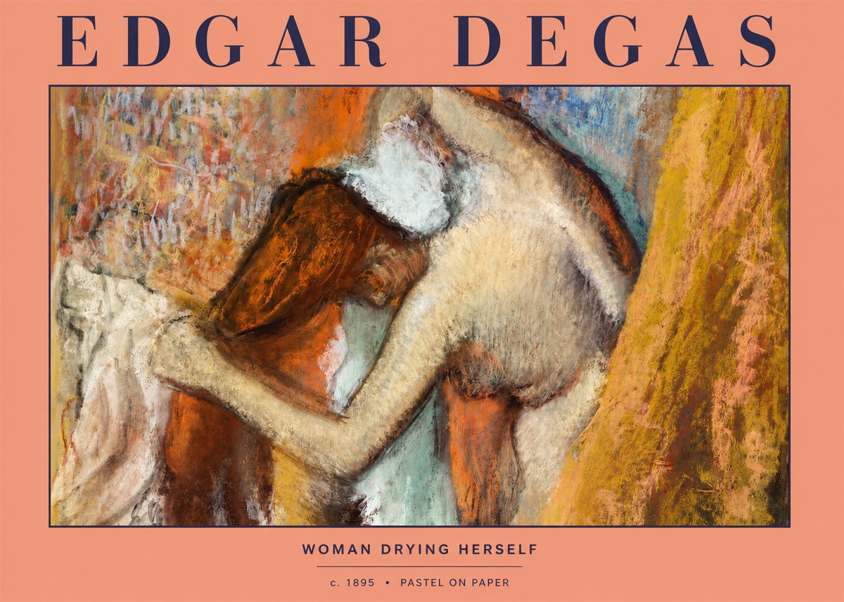 Edgar Degas Woman Drying Herself I No2 - Affiche
