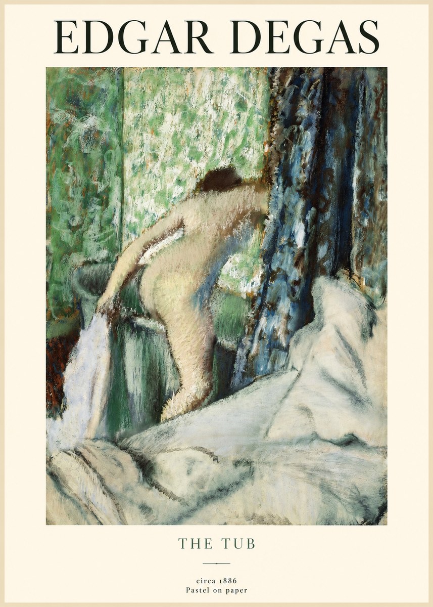 Edgar Degas The Tub No1 - Affiche