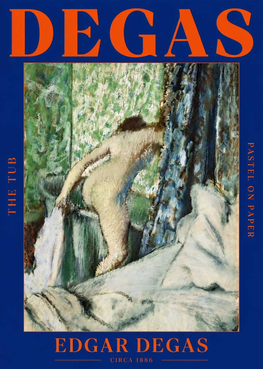 Edgar Degas The Tub No2 - Affiche