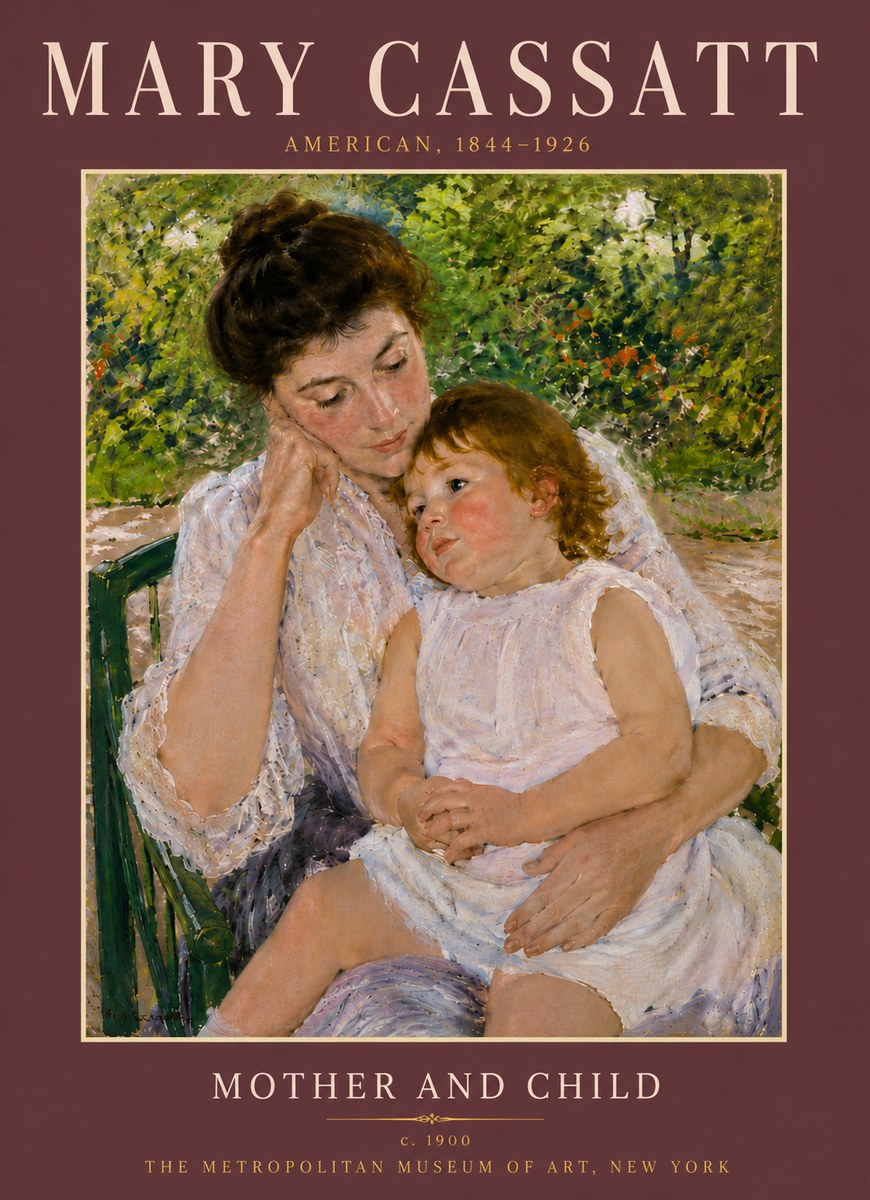 Mary Cassatt Mother and Child I No6 - Affiche