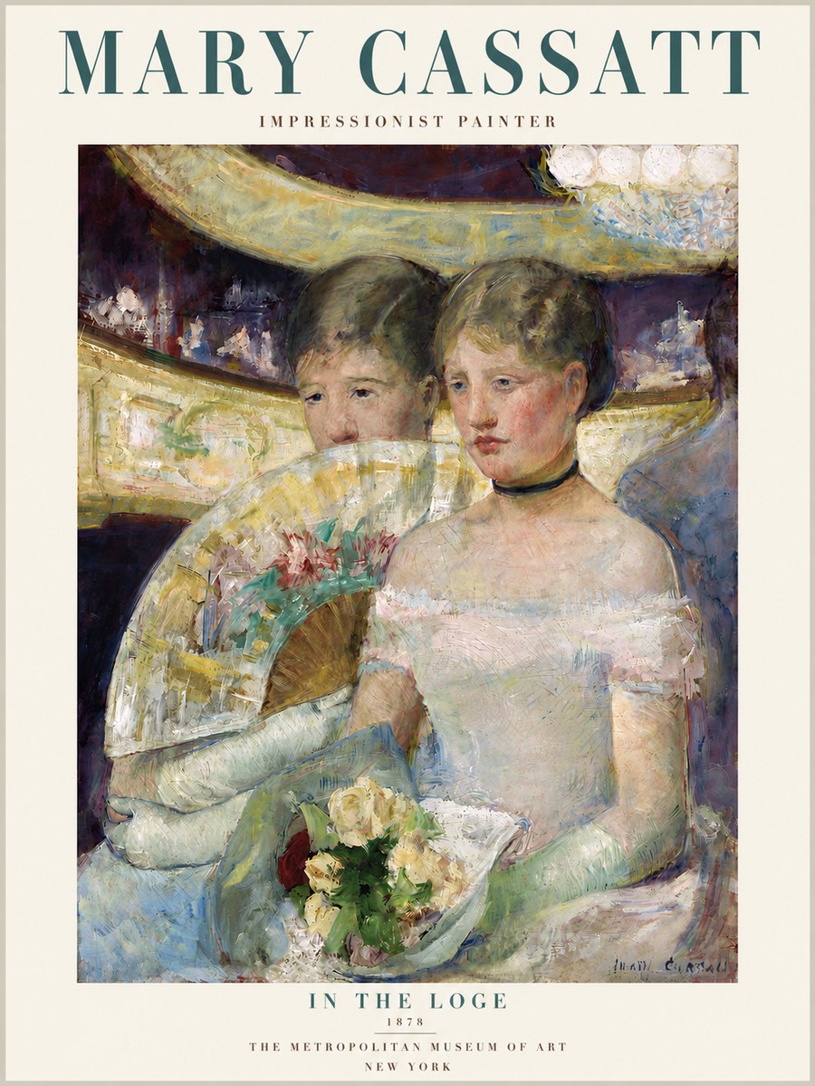 Mary Cassatt In the Loge No4 - Affiche