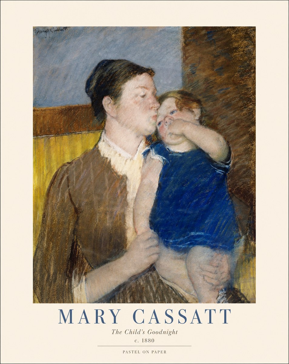 Mary Cassatt The Child's Goodnight No1 - Affiche