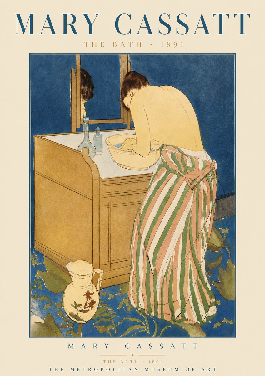 Mary Cassatt The Bath No3 - Affiche