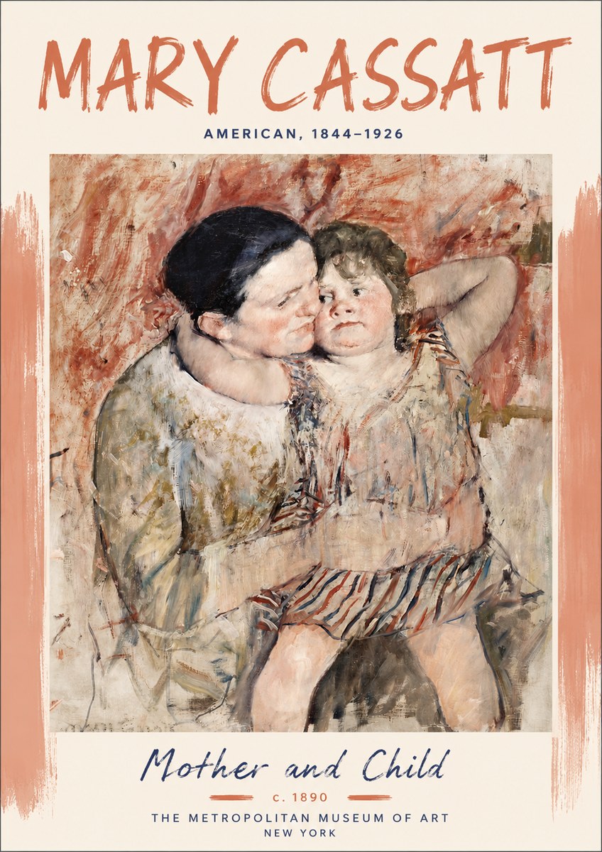 Mary Cassatt Mother and Child II No5 - Affiche