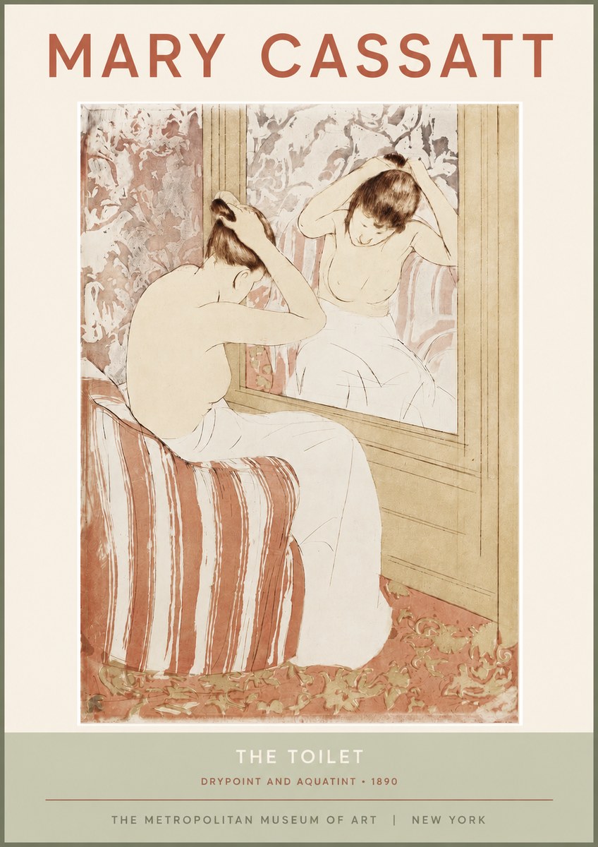 Mary Cassatt The Toilet No2 - Affiche