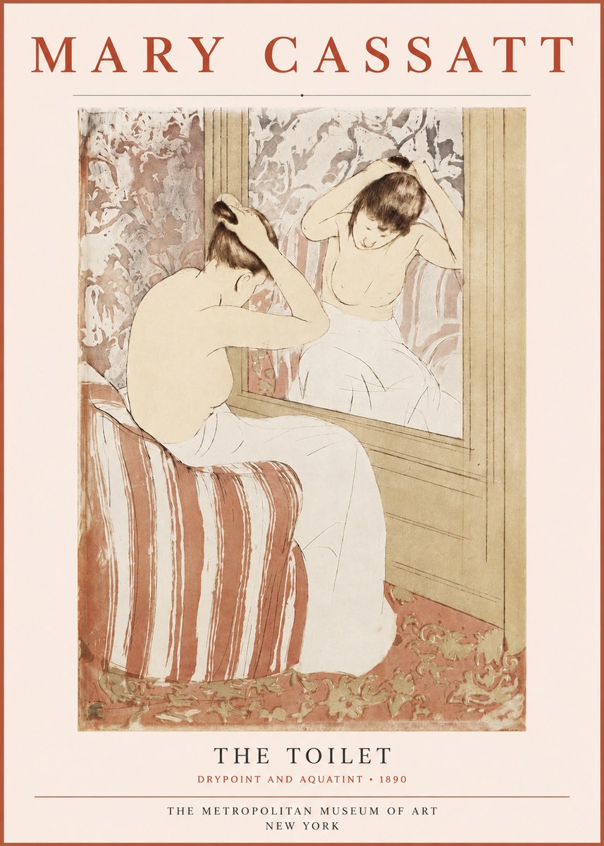Mary Cassatt The Toilet No3 - Affiche