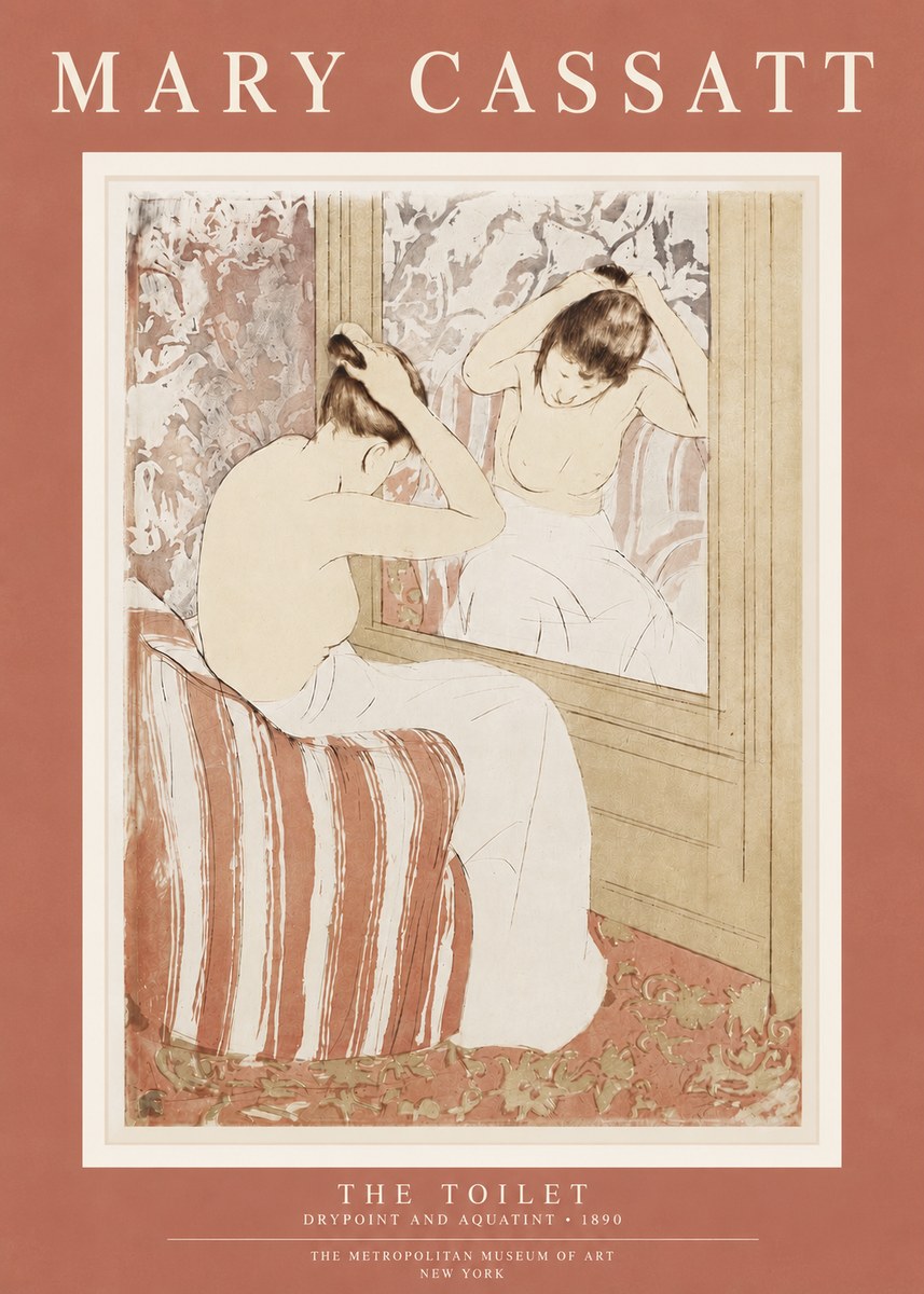 Mary Cassatt The Toilet No4 - Affiche