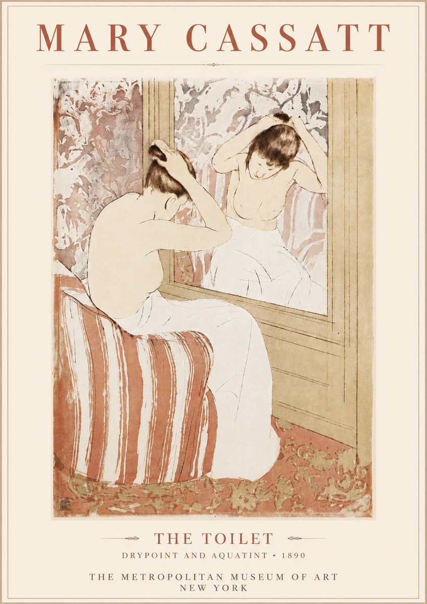 Mary Cassatt The Toilet No6 - Affiche