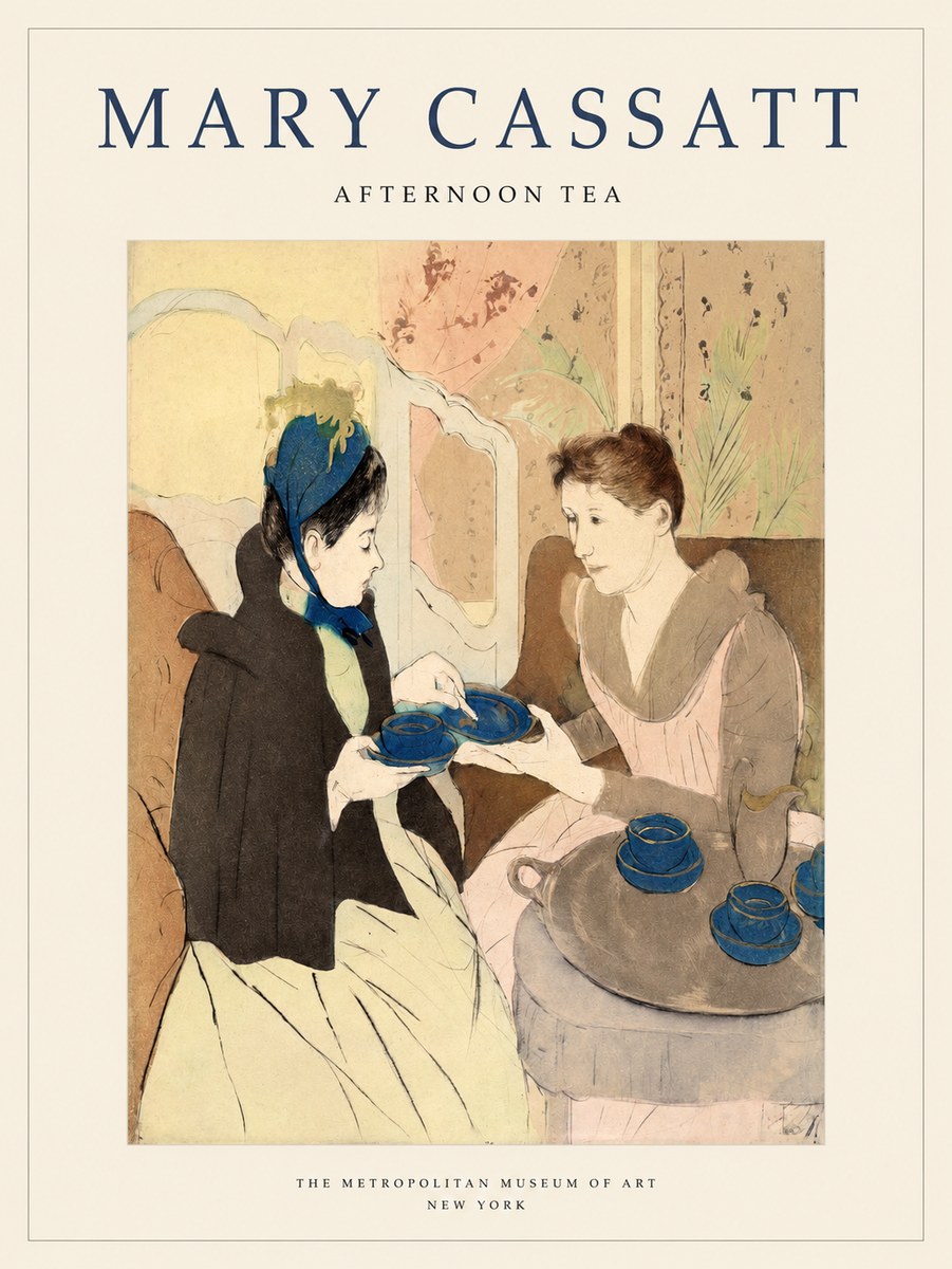 Mary Cassatt Afternoon Tea No1 - Affiche