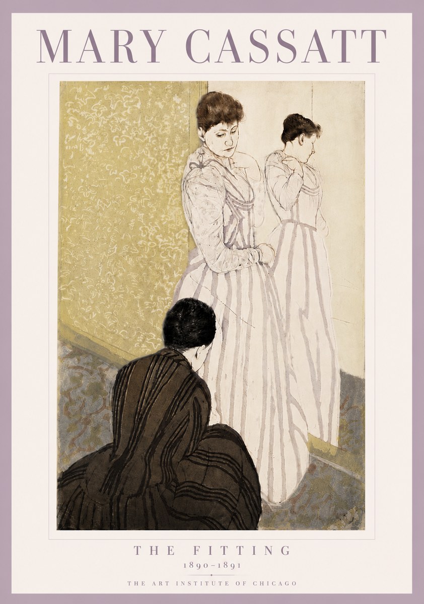 Mary Cassatt The Fitting No5 - Affiche