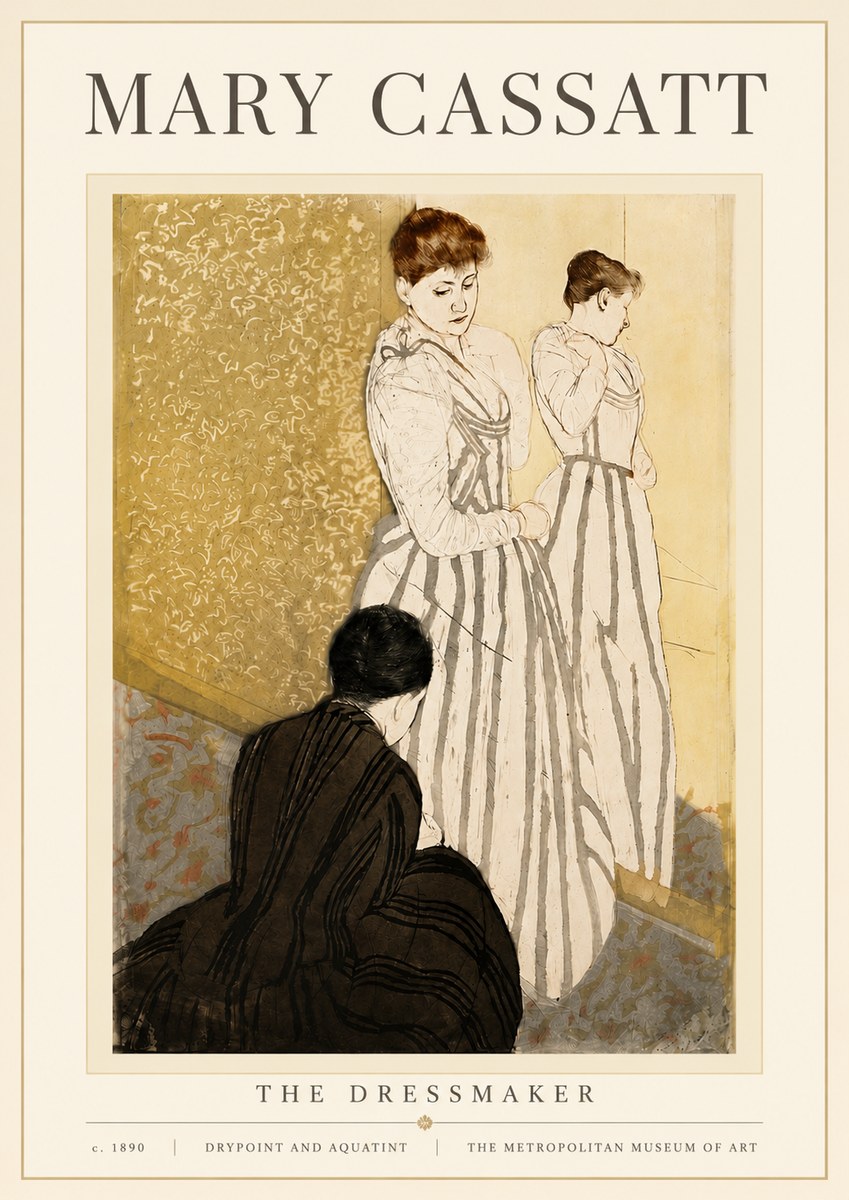 Mary Cassatt The Dressmaker No4 - Affiche
