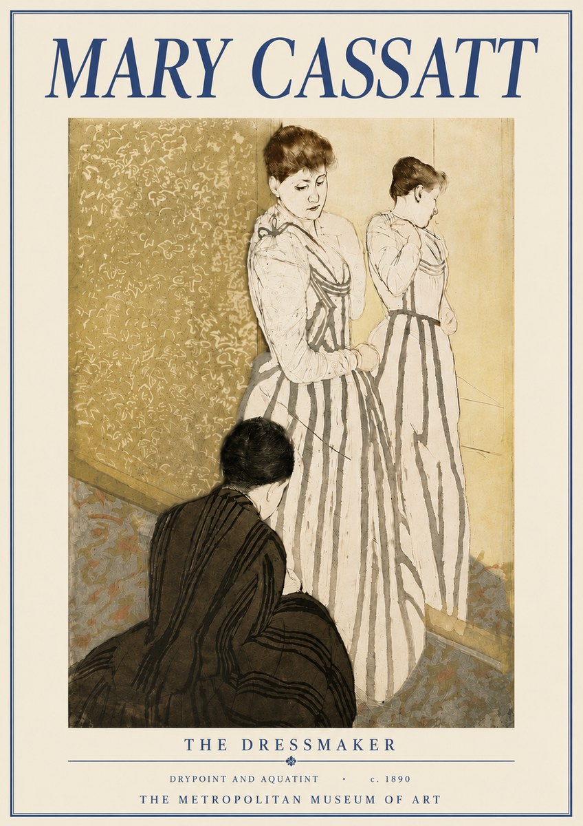 Mary Cassatt The Dressmaker No6 - Affiche