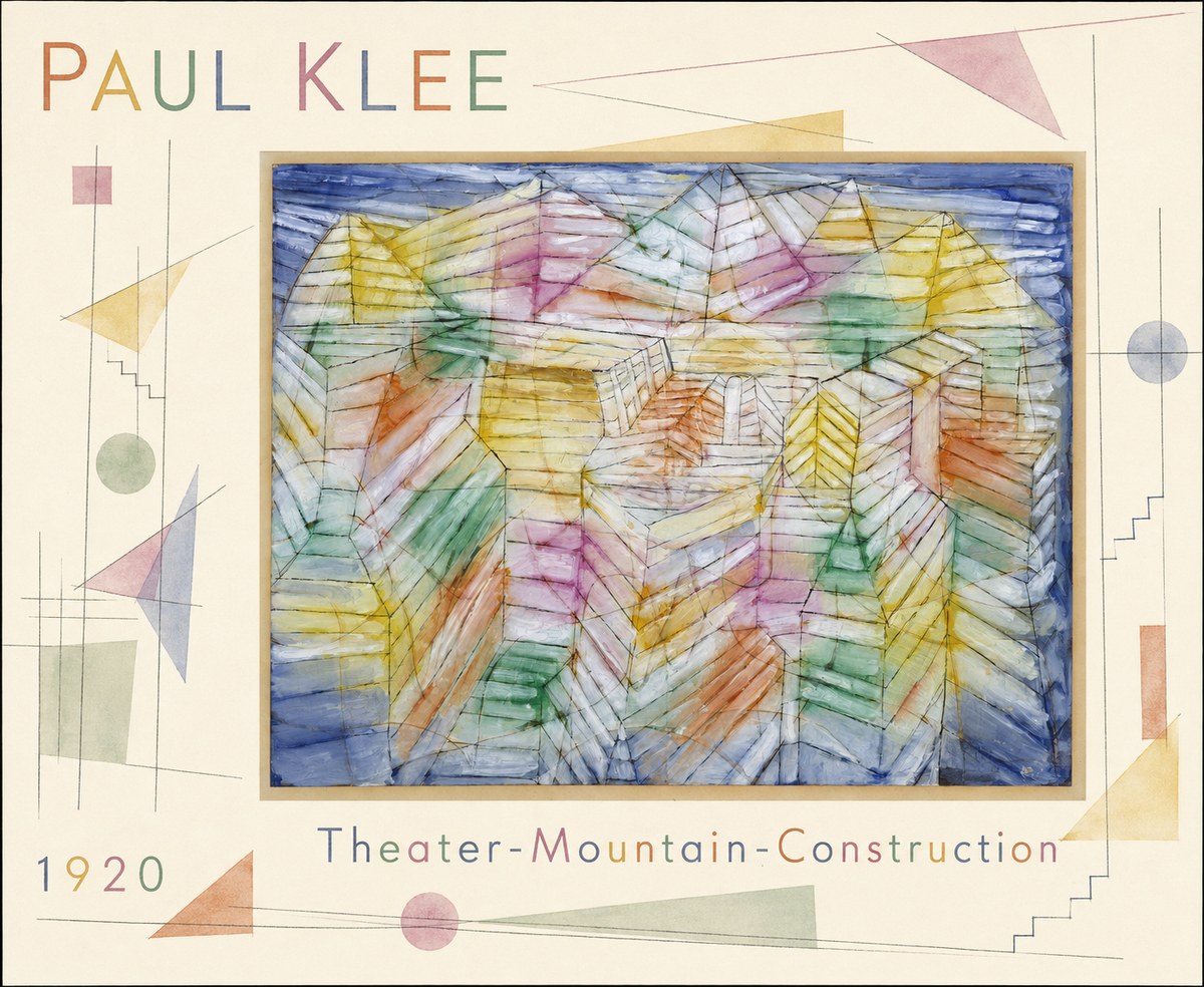 Paul Klee Theater-mountain-construction No4 - Affiche