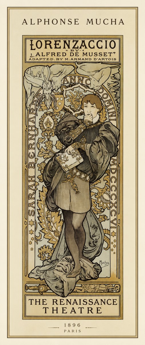 Mucha Lorenzaccio No1 - Affiche