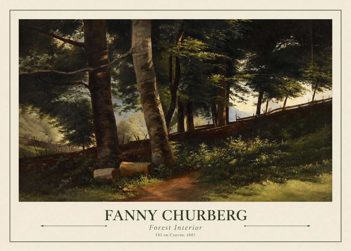 Fanny Churberg Forest Interior No1 - Affiche