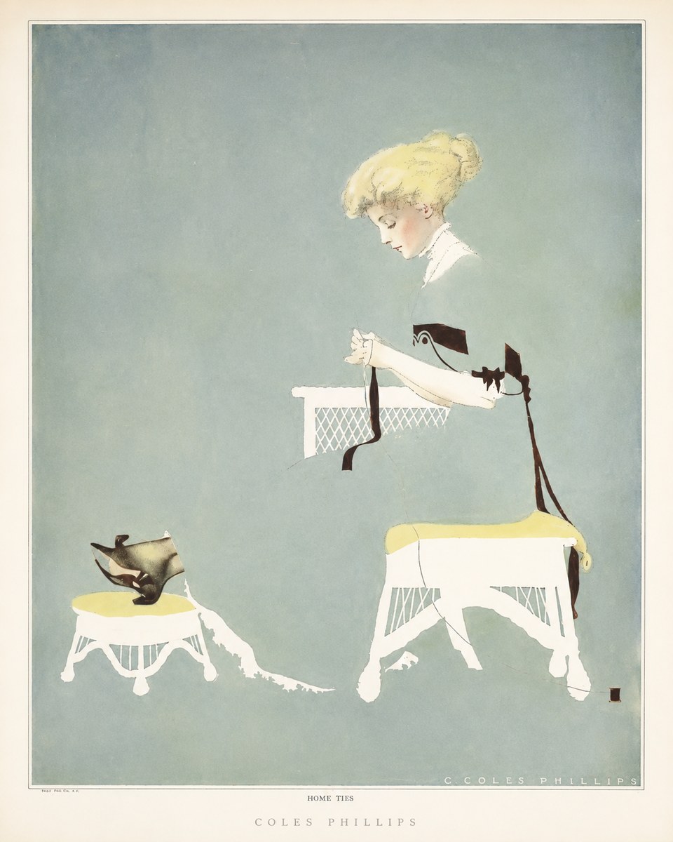 Coles Phillips Home Ties No6 - Affiche