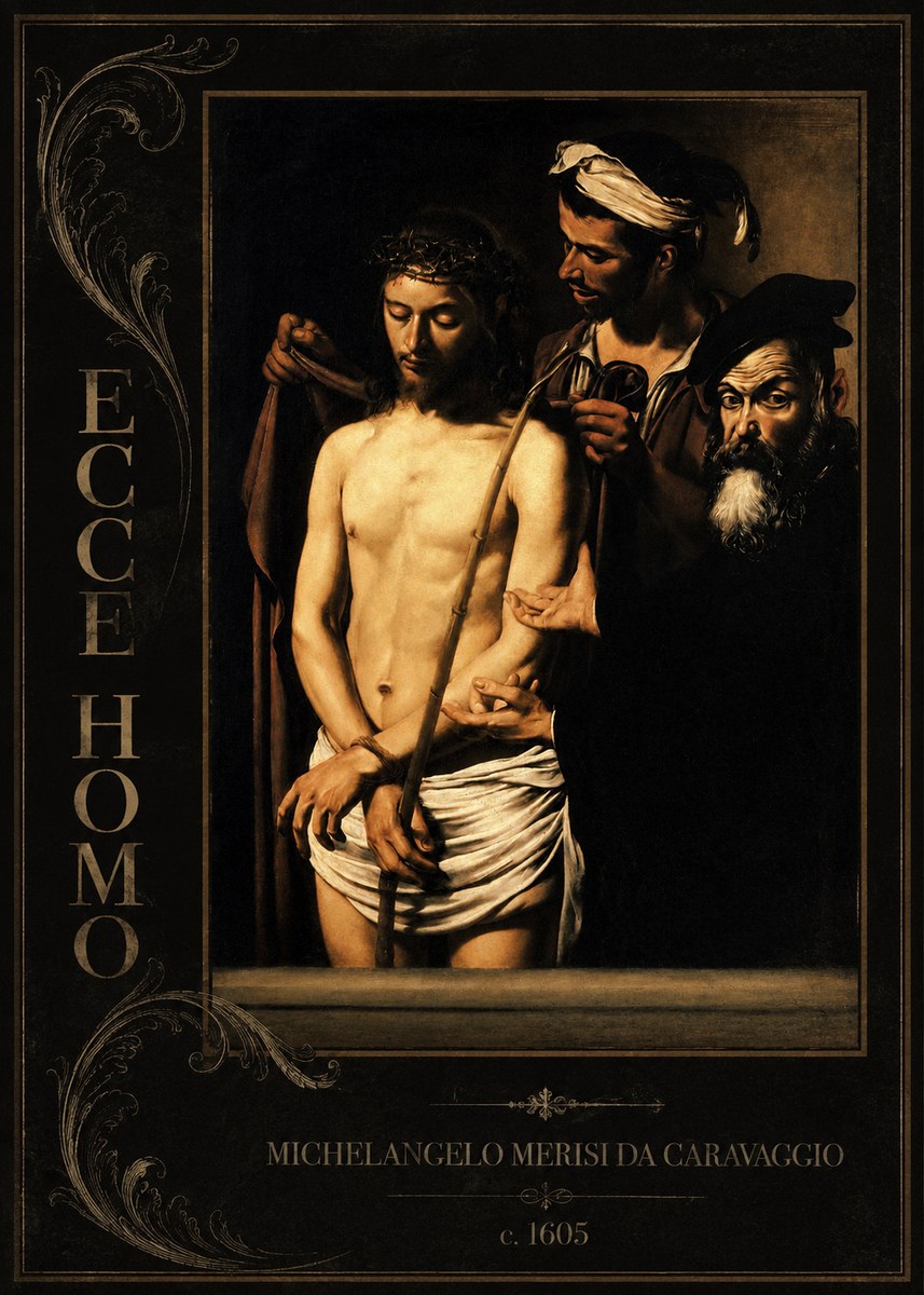 Michelangelo Merisi da Caravaggio Ecce Homo No2 - Affiche