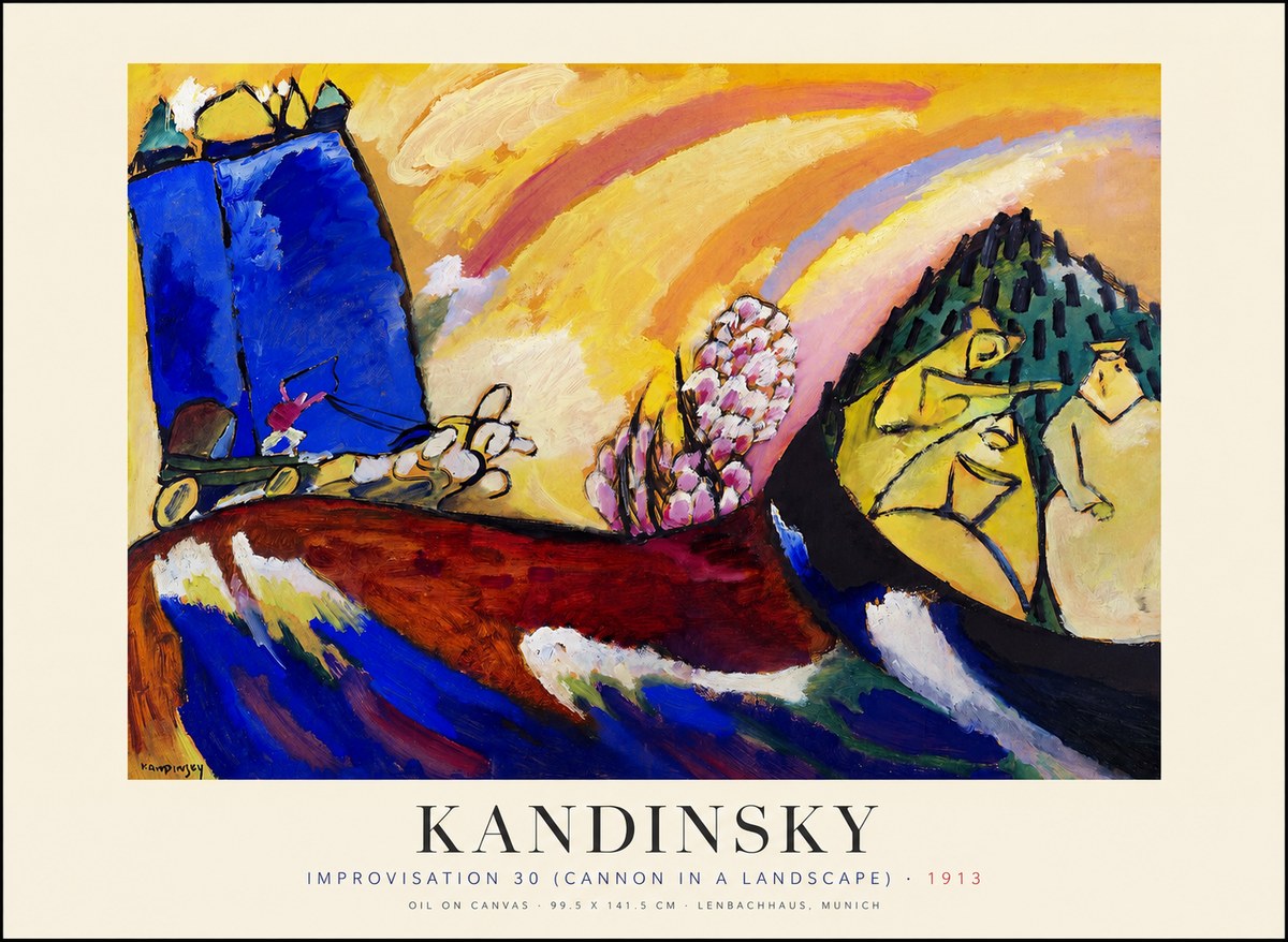 Kandinsky Improvisation 30 (Cannon in a Landscape) No1 - Affiche
