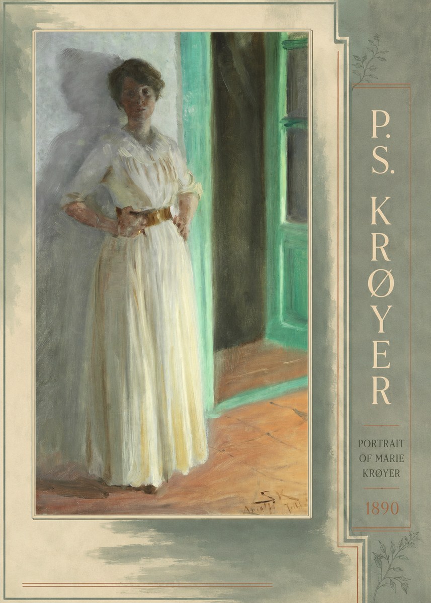 P.S. Krøyer Portrait of Marie Krøyer No2 - Affiche