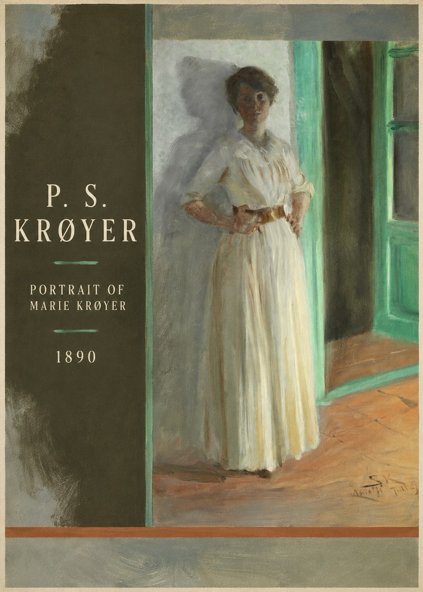 P.S. Krøyer Portrait of Marie Krøyer No4 - Affiche