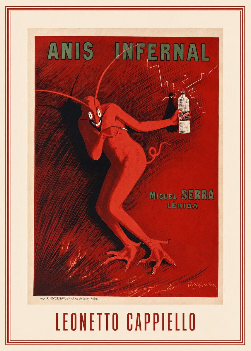 Leonetto Cappiello Anis Infernal I No1 - Affiche