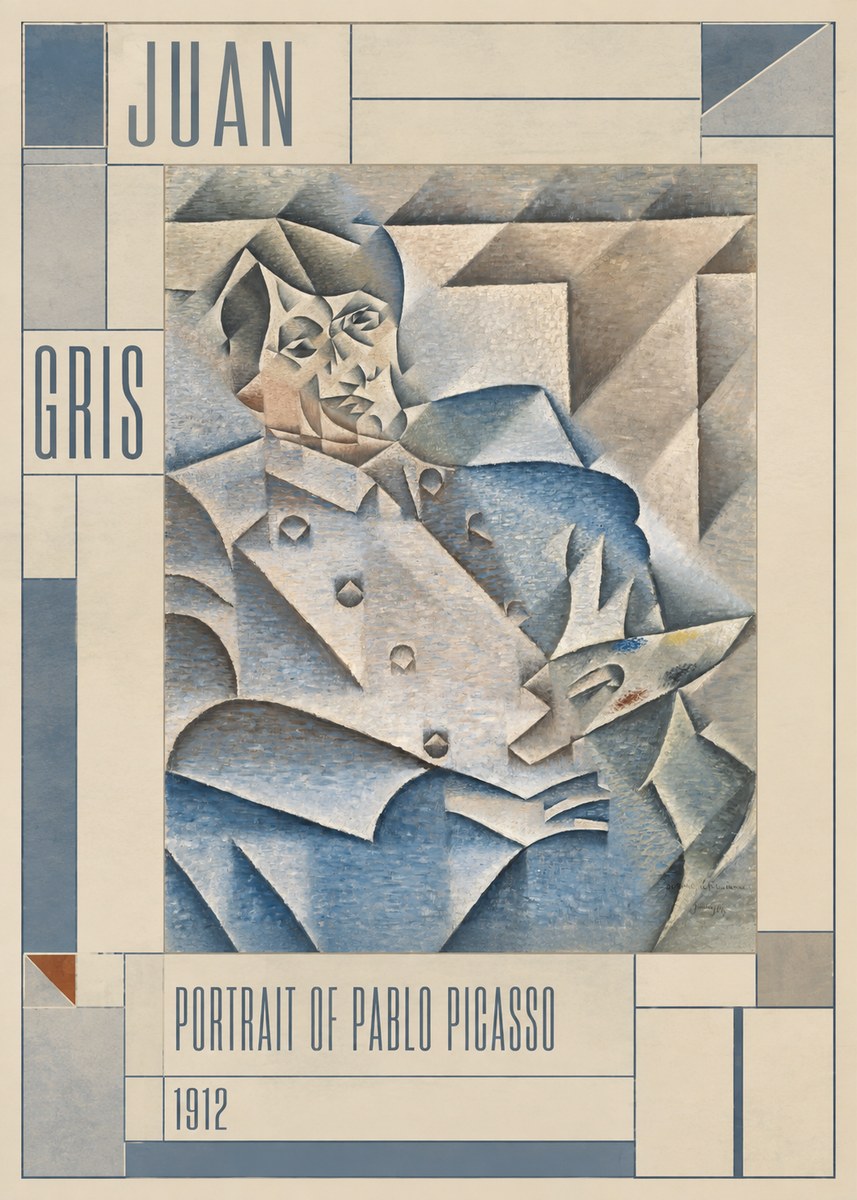 Juan Gris Portrait of Pablo Picasso No3 - Affiche