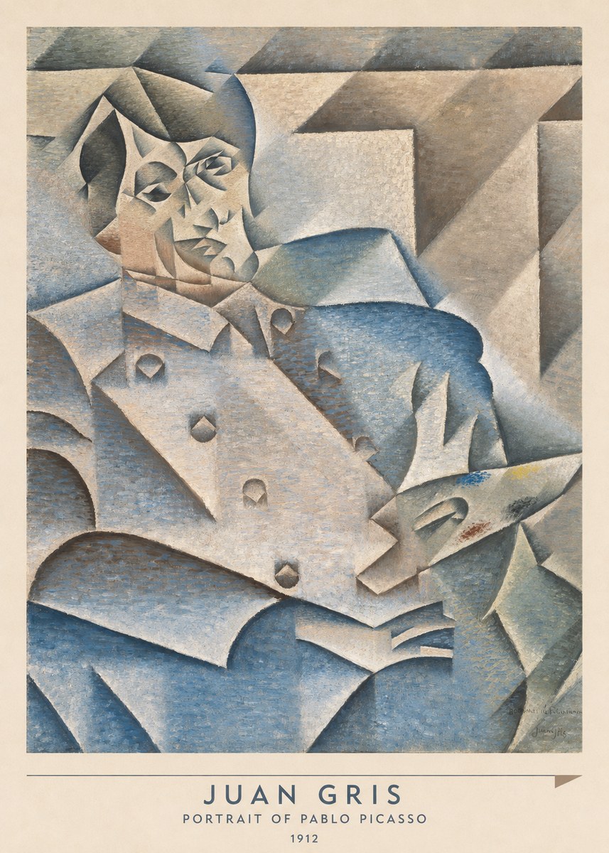 Juan Gris Portrait of Pablo Picasso No6 - Affiche