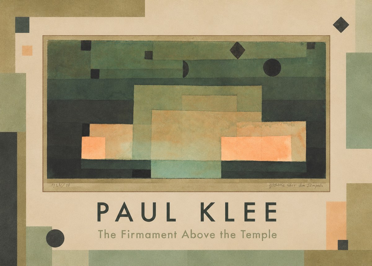 Paul Klee The Firmament Above the Temple No1 - Affiche