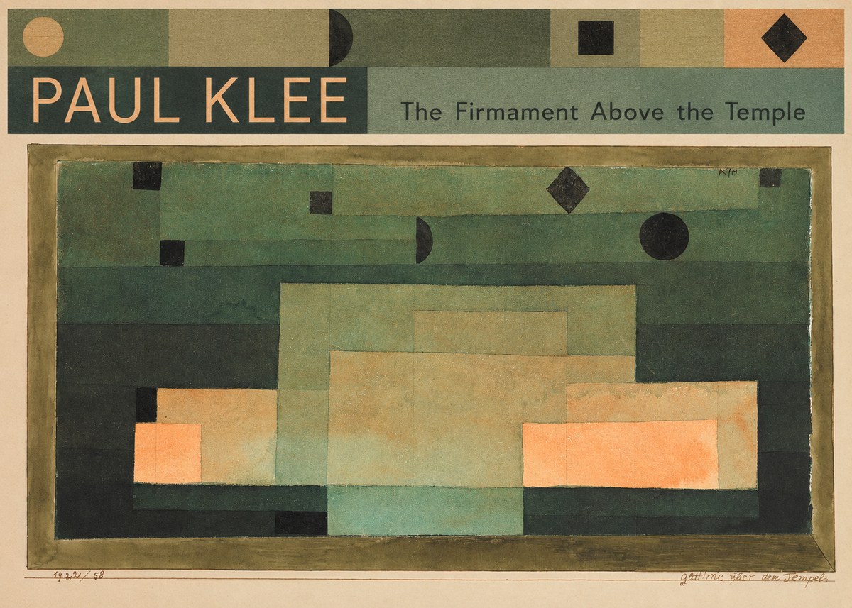 Paul Klee The Firmament Above the Temple No4 - Affiche