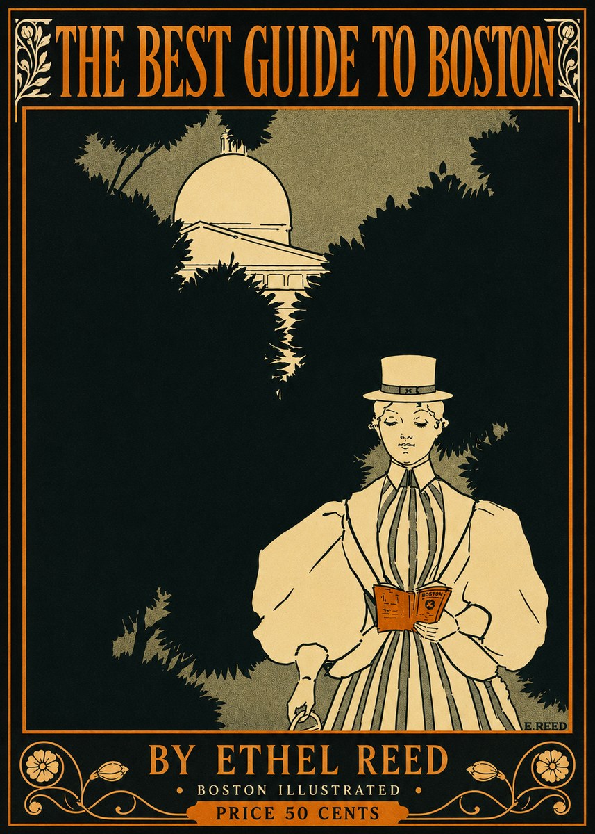 Ethel Reed The Best Guide to Boston No4 - Affiche