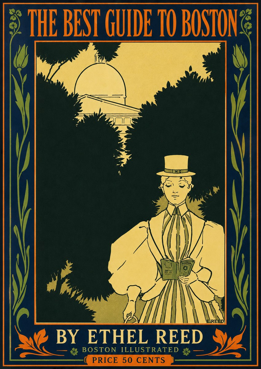 Ethel Reed The Best Guide to Boston No5 - Affiche