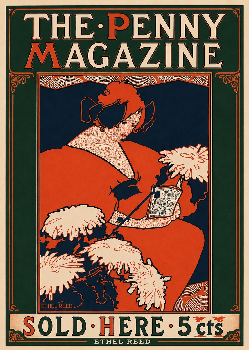 Ethel Reed The Penny Magazine No5 - Affiche